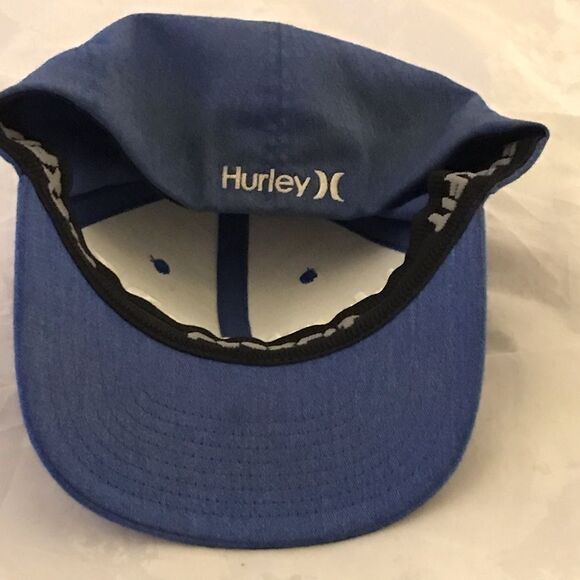 Hurley Blue Flex-Fit Fitted Style Logo Baseball Hat - Picture 9 of 15